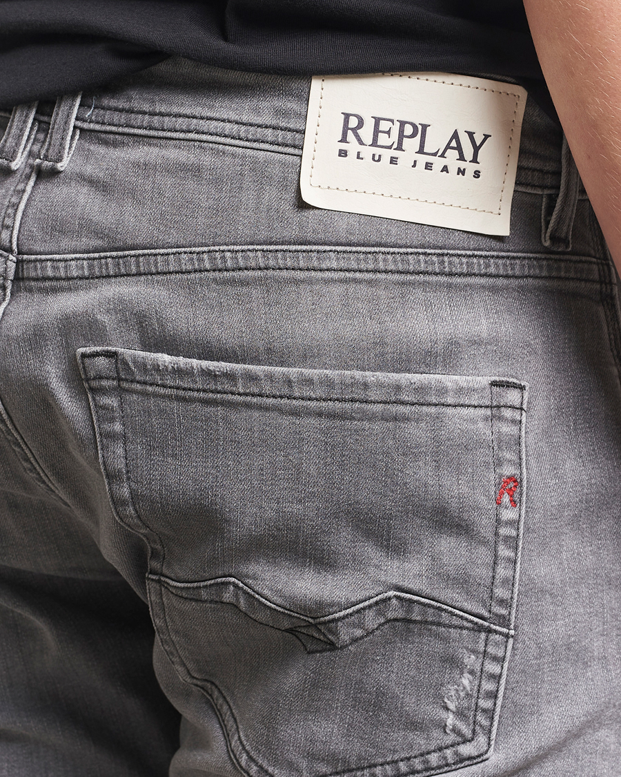 Herren | Jeans | Replay | Rocco Comfort Fit Stretch Jeans Washed Grey