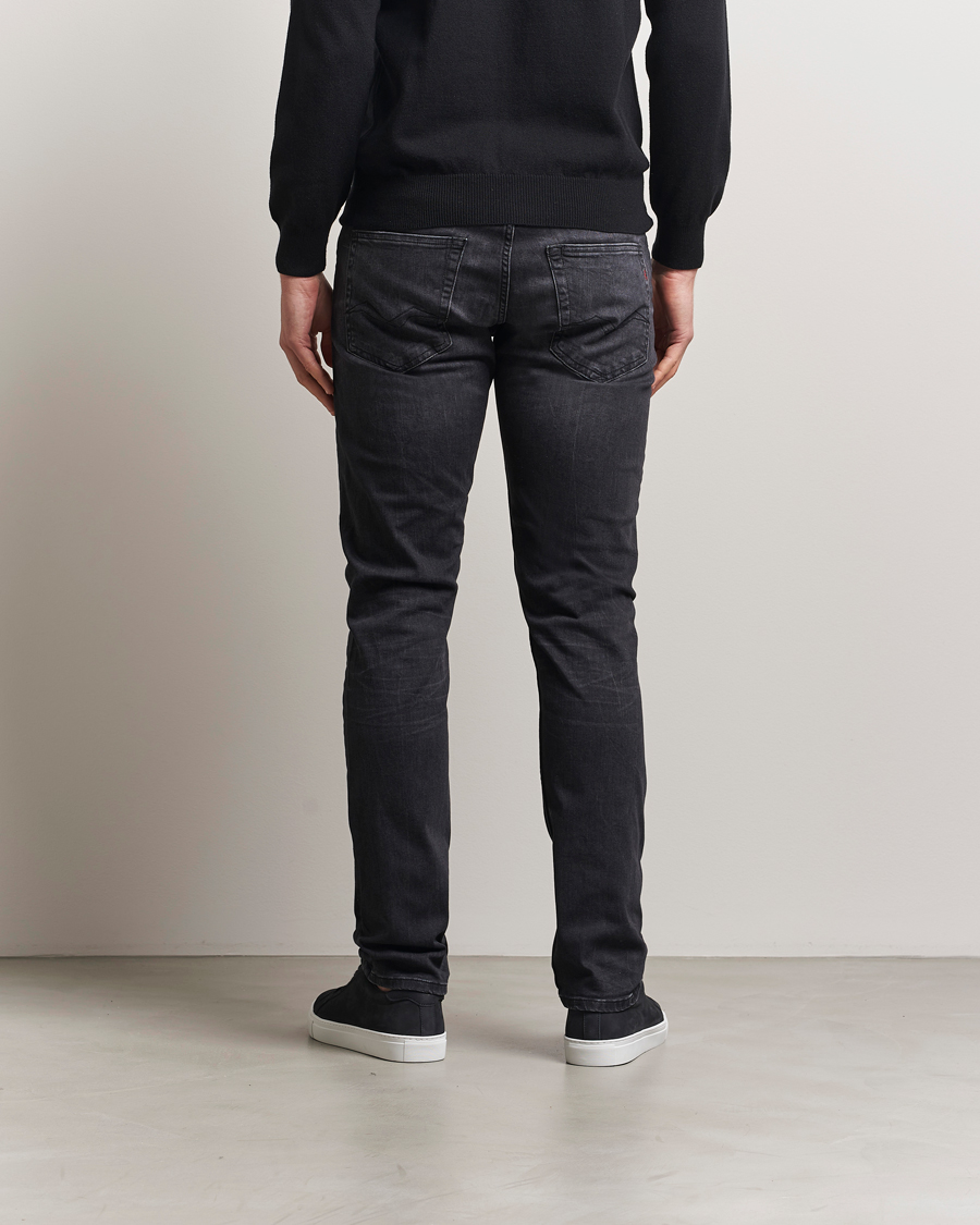 Herren | Jeans | Replay | Grover Straight Fit Stretch Jeans Washed Black