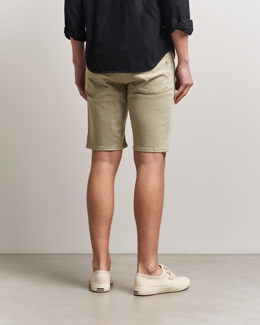 Herren | Shorts | Replay | RBJ981 Stretch Denim Shorts Oatmeal