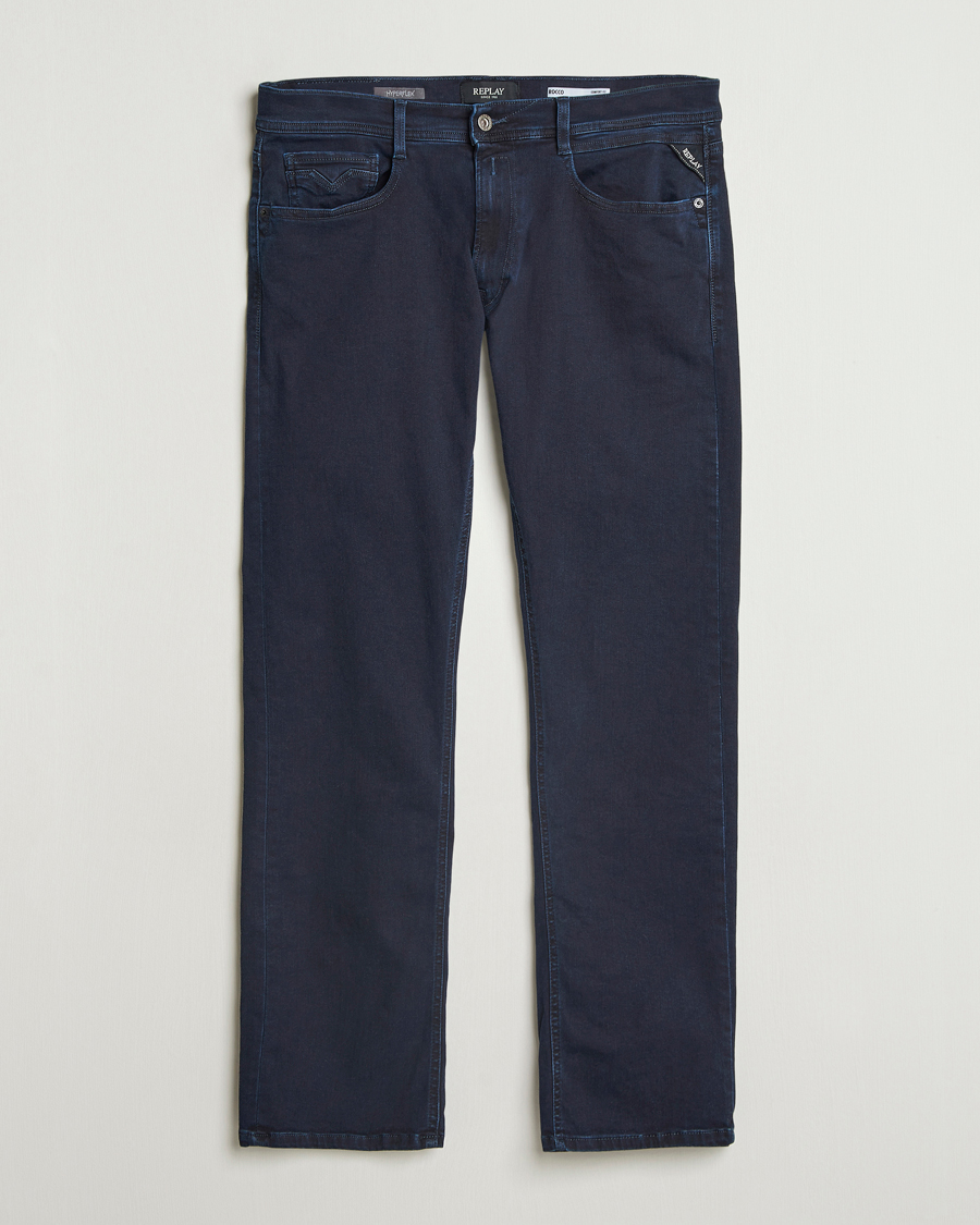 Herren | Jeans | Replay | Rocco Comfort Fit Hyperflex Jeans Blue Black