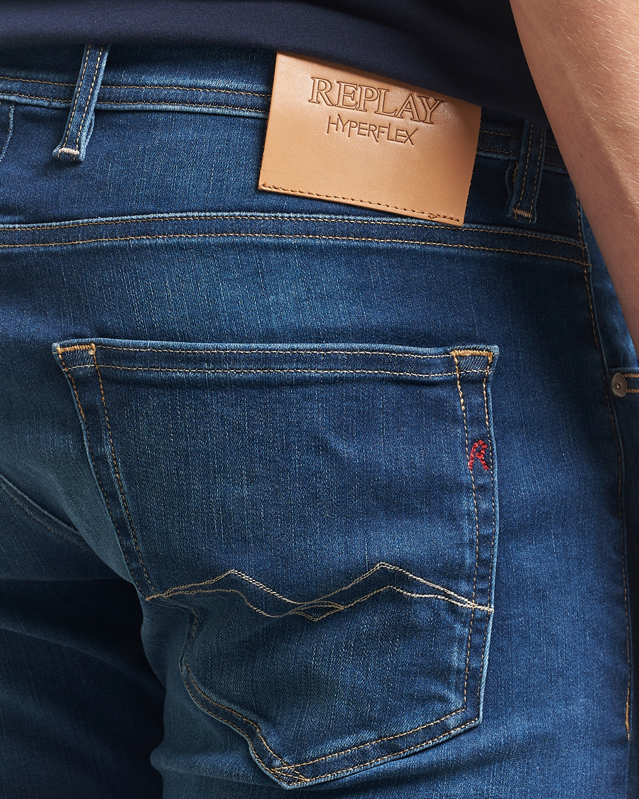 Herren | Jeans | Replay | Grover Straight Fit Hyperflex Jeans Medium Blue