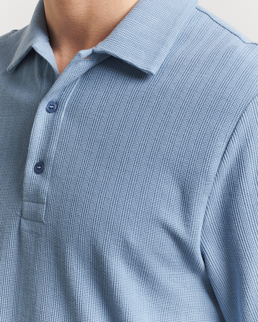 Herren | Poloshirts | Filippa K | Cotton Jersey Polo Air Blue