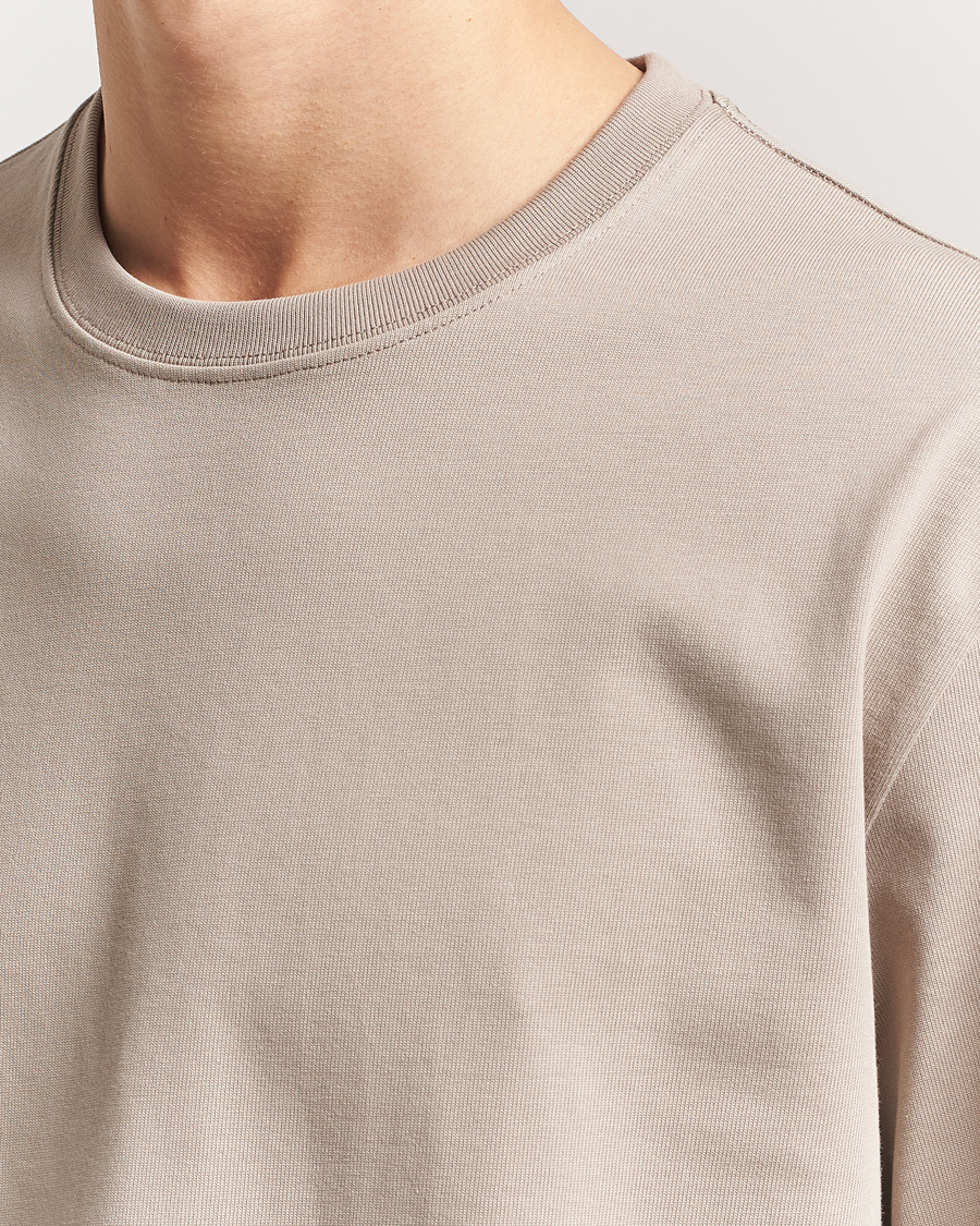 Herren | T-Shirts | Filippa K | Heavy Cotton Crew Neck T-Shirt Moss Grey