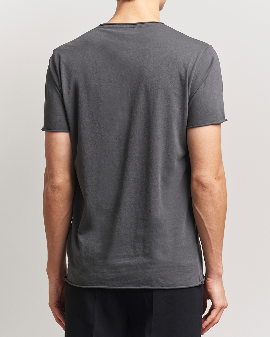Herren | T-Shirts | Filippa K | Roll Neck Crew Neck T-Shirt Charcoal Grey