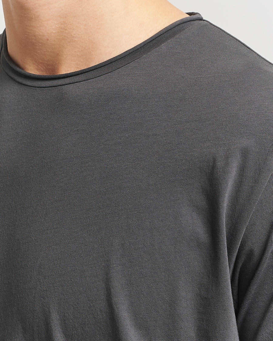 Herren | T-Shirts | Filippa K | Roll Neck Crew Neck T-Shirt Charcoal Grey