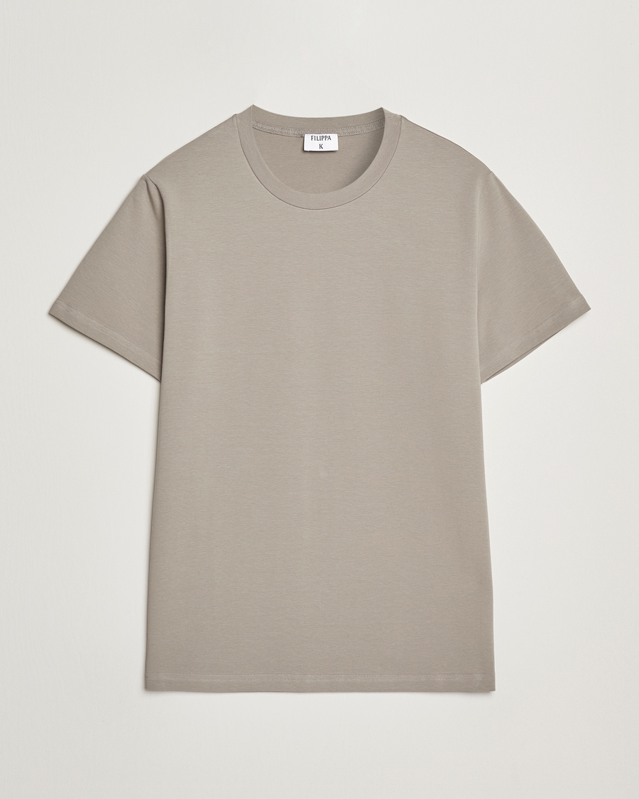 Herren | T-Shirts | Filippa K | Soft Lycra T-Shirt Dove Grey