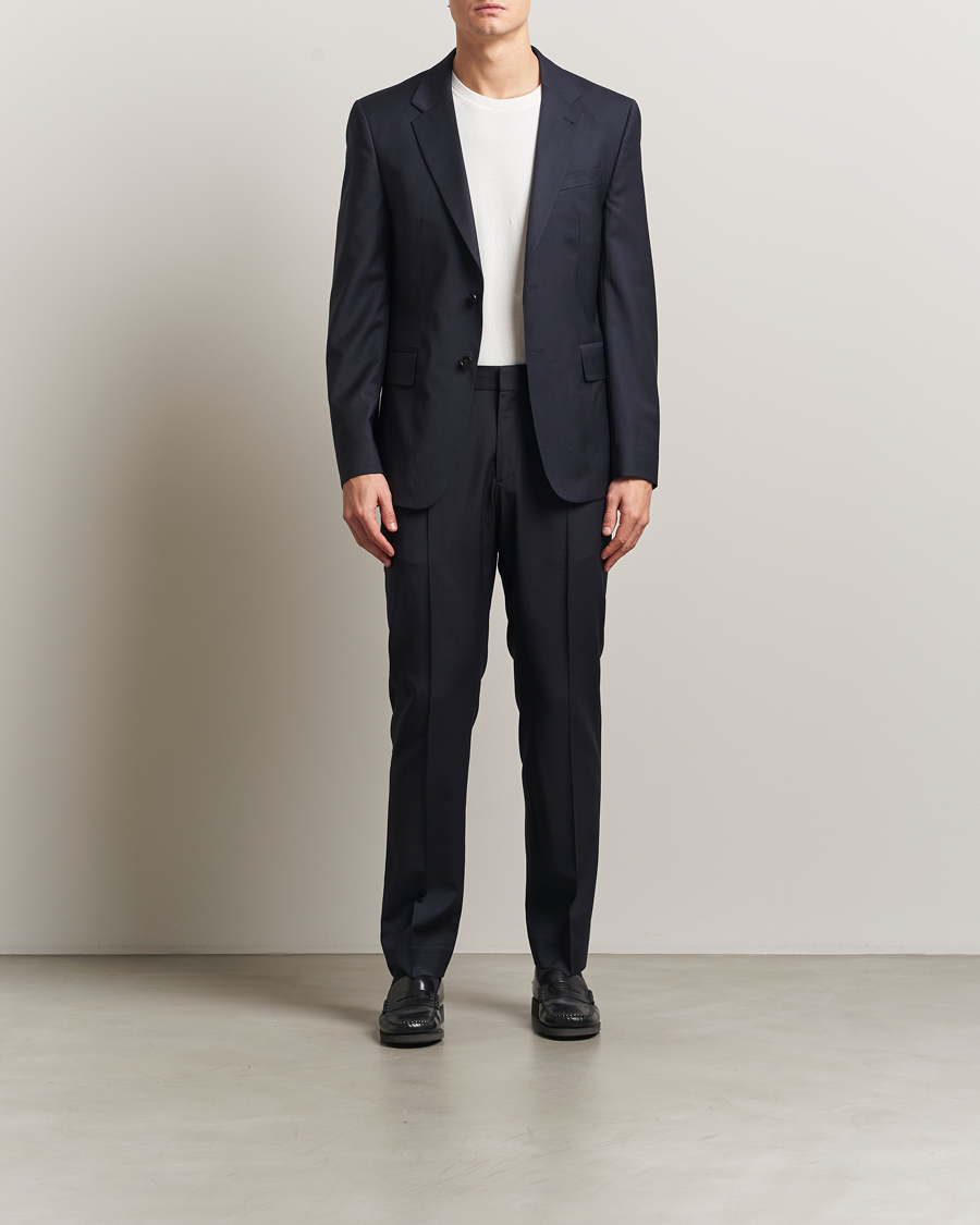 Herren | Sakkos | Filippa K | Slim Wool Blazer Dark Navy
