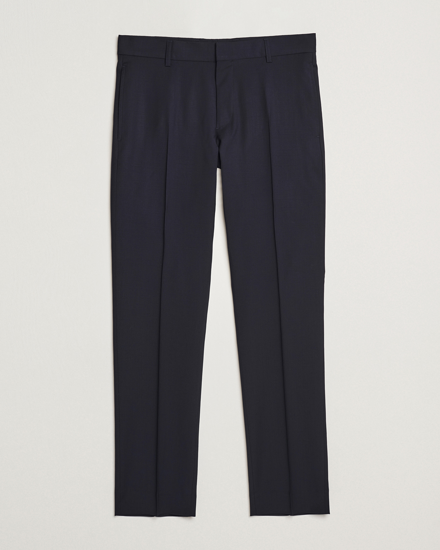 Herren | Hosen | Filippa K | Slim Wool Trousers Dark Navy