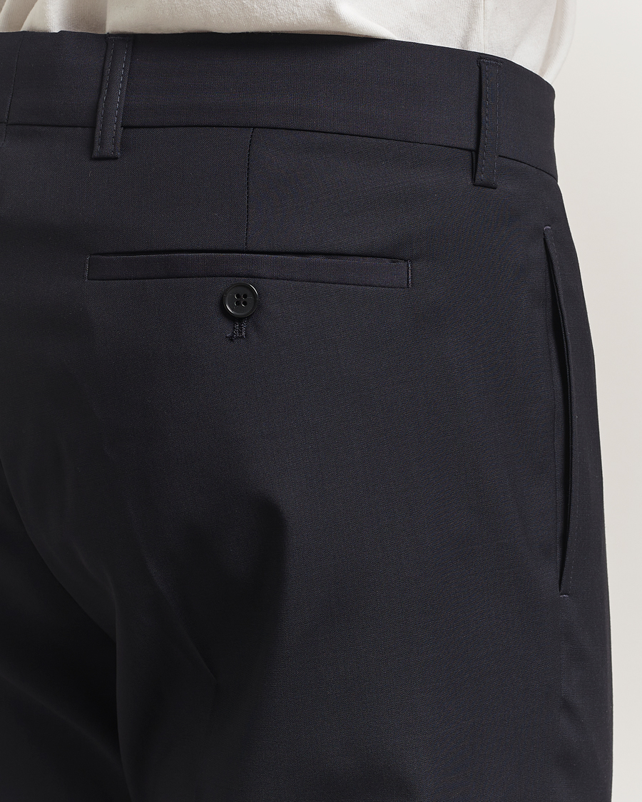 Herren | Hosen | Filippa K | Slim Wool Trousers Dark Navy