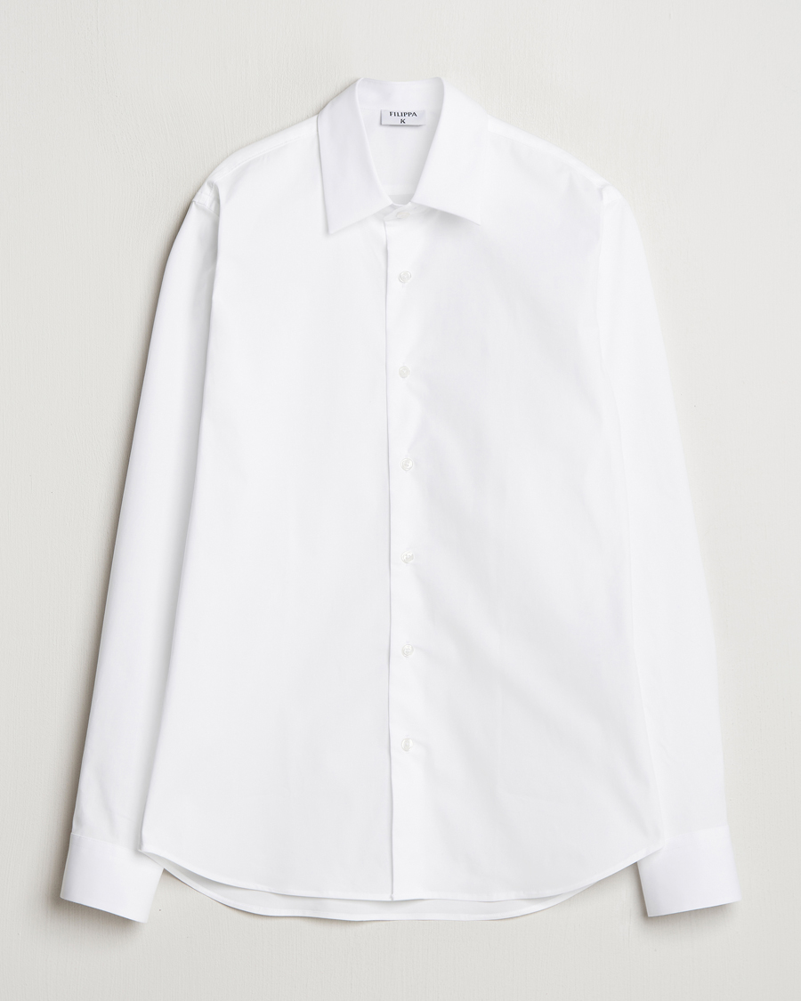 Herren | Hemden | Filippa K | Slim Cotton Stretch Shirt White