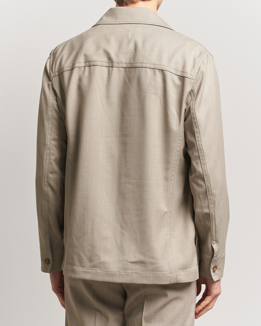 Herren | Jacken | Filippa K | Work Shirt Jacket Sage Melange