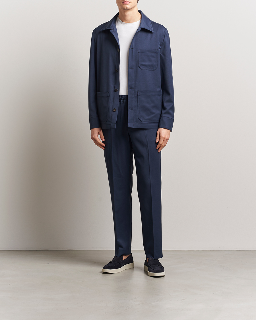 Herren | Jacken | Filippa K | Work Shirt Jacket Dusk Blue