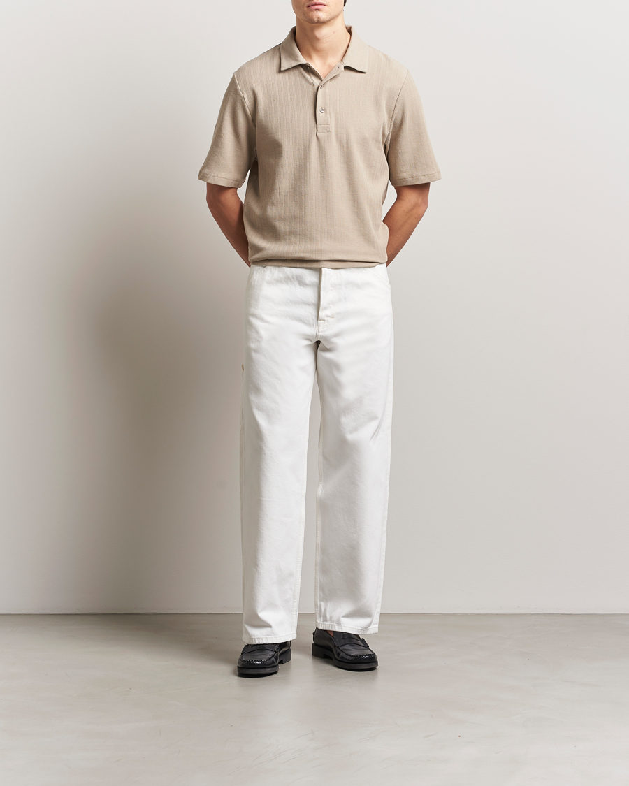 Herren | Jeans | Filippa K | Baggy Jeans Ecru Wash