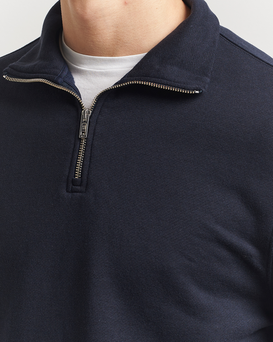 Herren | Pullover | Filippa K | Half Zip Sweatshirt Navy