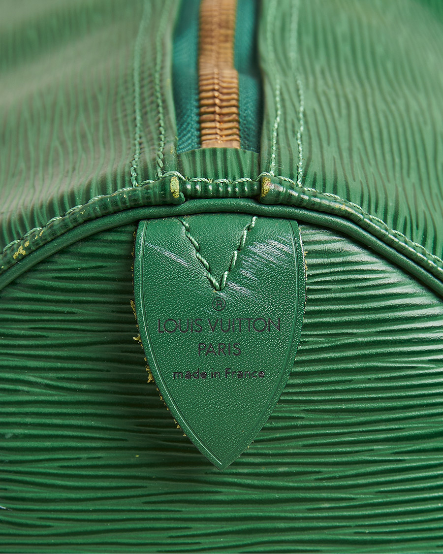 Herren | Louis Vuitton Pre-Owned Keepall 50 Epi Leather Bag Green | Louis Vuitton Pre-Owned | Keepall 50 Epi Leather Bag Green