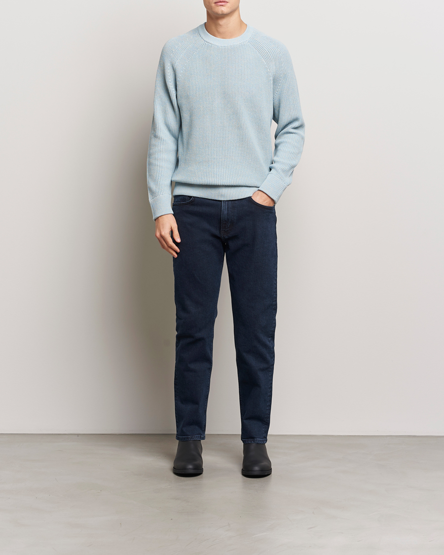 Herren | Pullover | NN07 | Jacobo Cotton Crew Neck Sweater Powder Blue