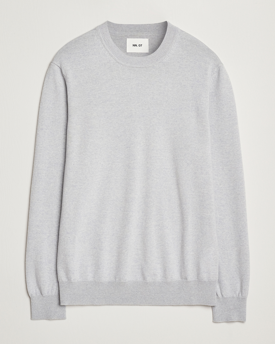 Herren | Pullover | NN07 | Ted Merino Crew Neck Pullover Grey Melange