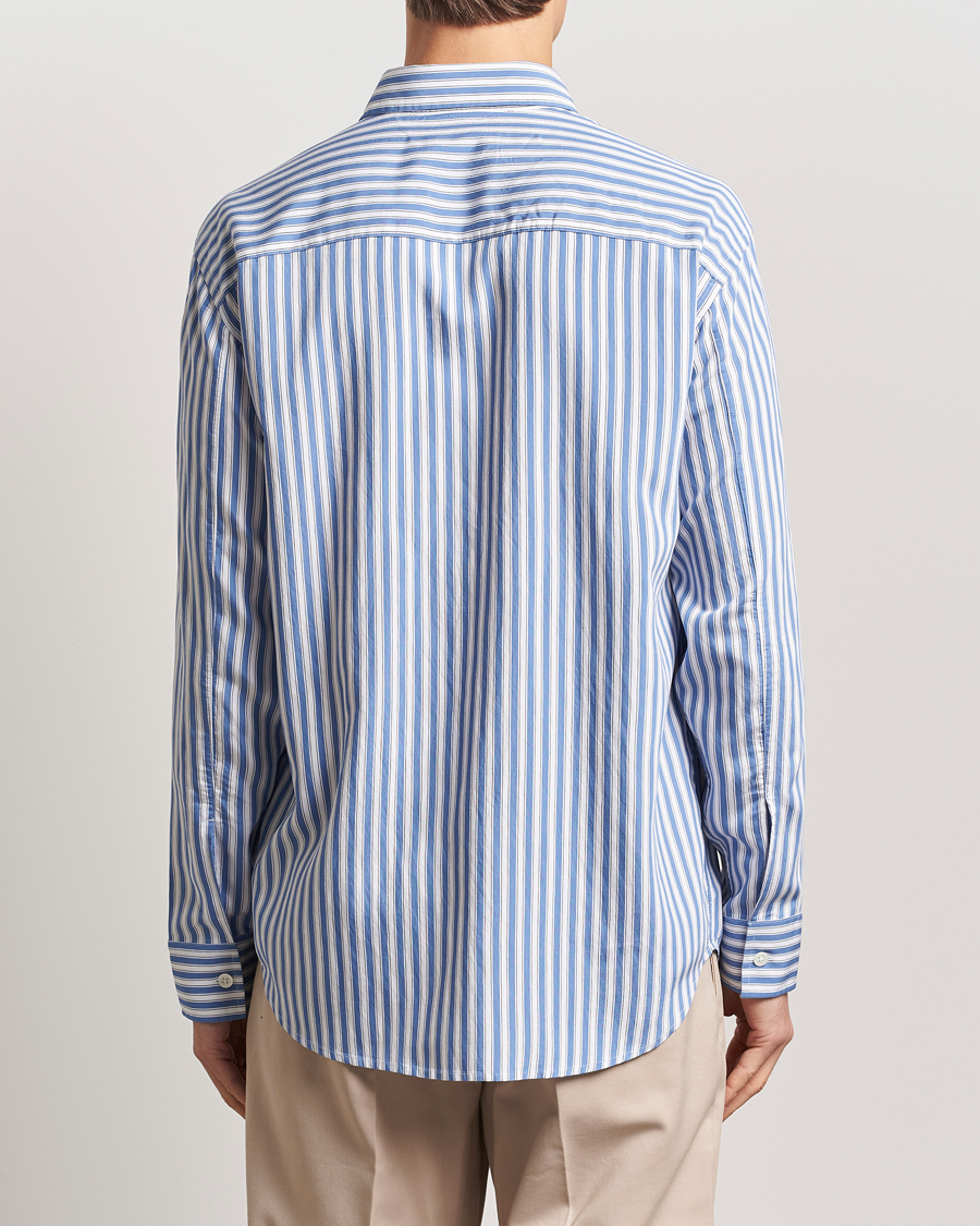 Herren | Hemden | NN07 | Freddy Twill Striped Shirt Blue/White