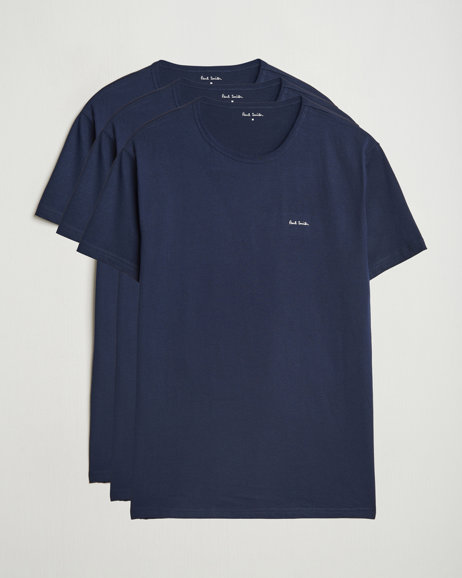 Herren | T-Shirts | Paul Smith | 3-Pack Crew Neck T-Shirt Navy