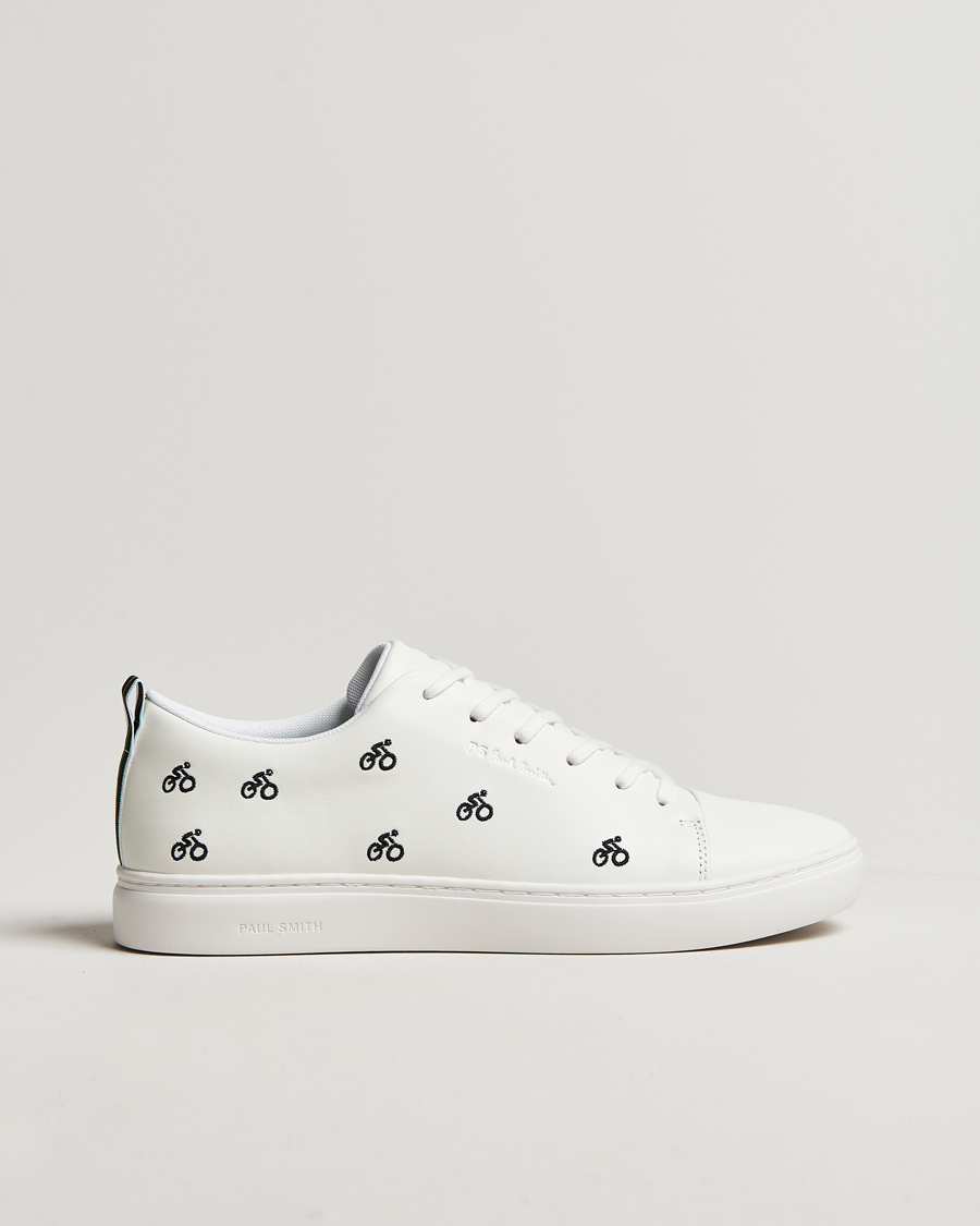 Herren | PS Paul Smith Lee Cycle Embroidery Leather Sneaker White | PS Paul Smith | Lee Cycle Embroidery Leather Sneaker White