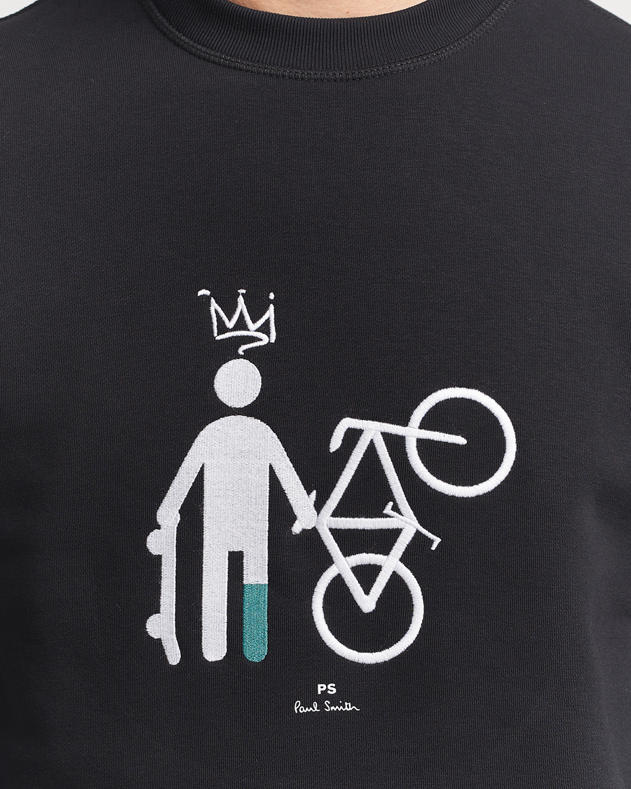 Herren | Pullover | PS Paul Smith | Skater Bike Crew Neck Sweatshirt Black