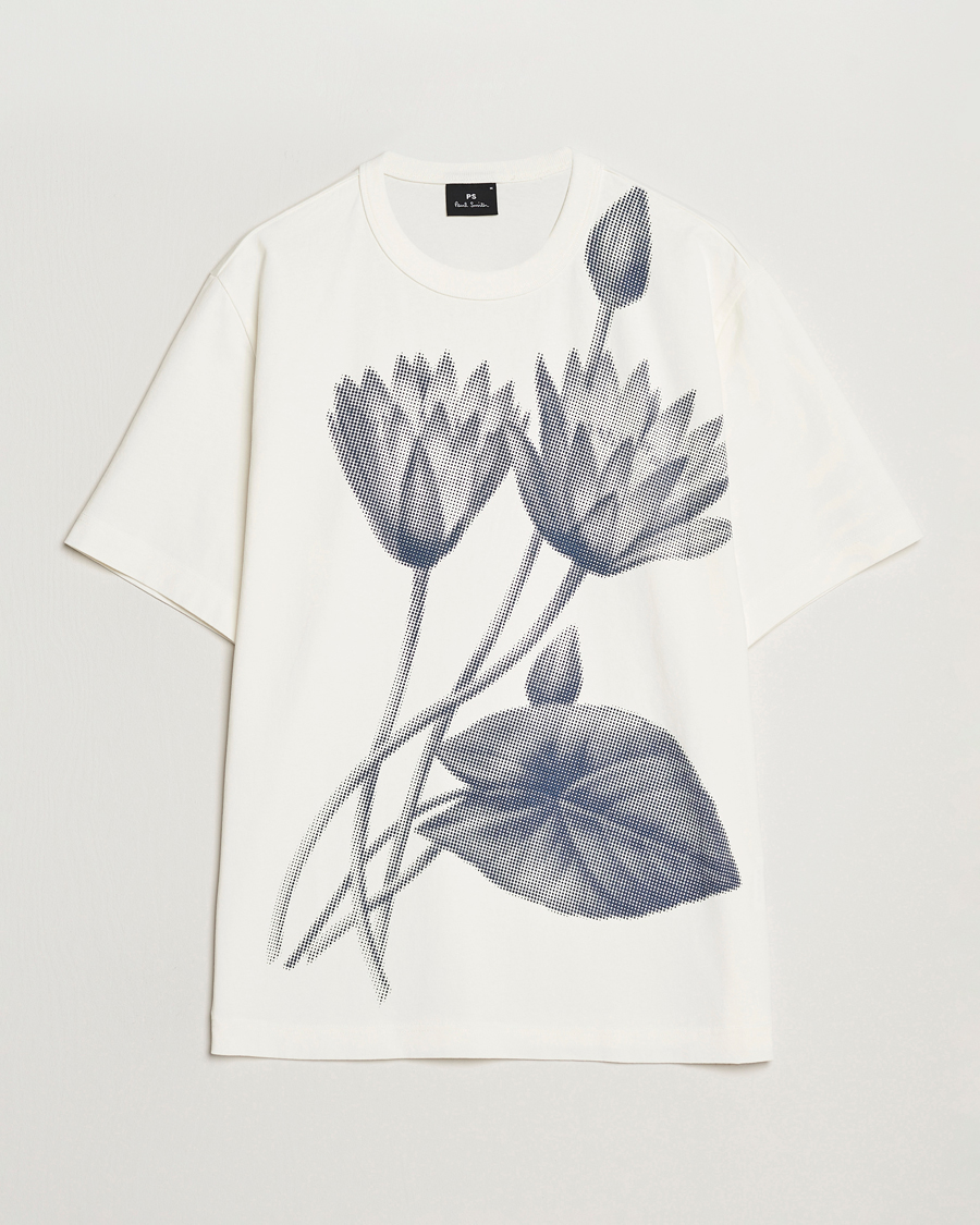 Herren | T-Shirts | PS Paul Smith | Flower Printed Crew Neck T-Shirt White