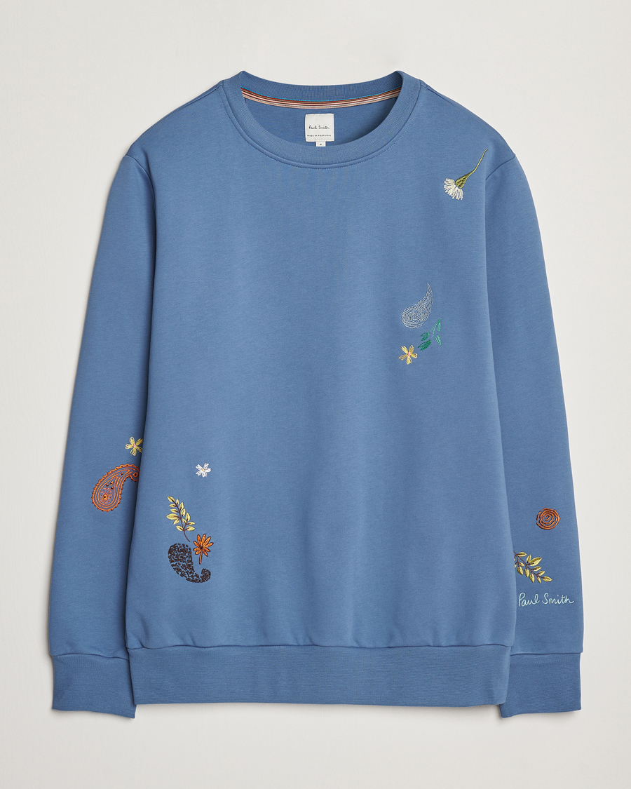 Herren | Pullover | Paul Smith | Embroidered Sweatshirt Blue