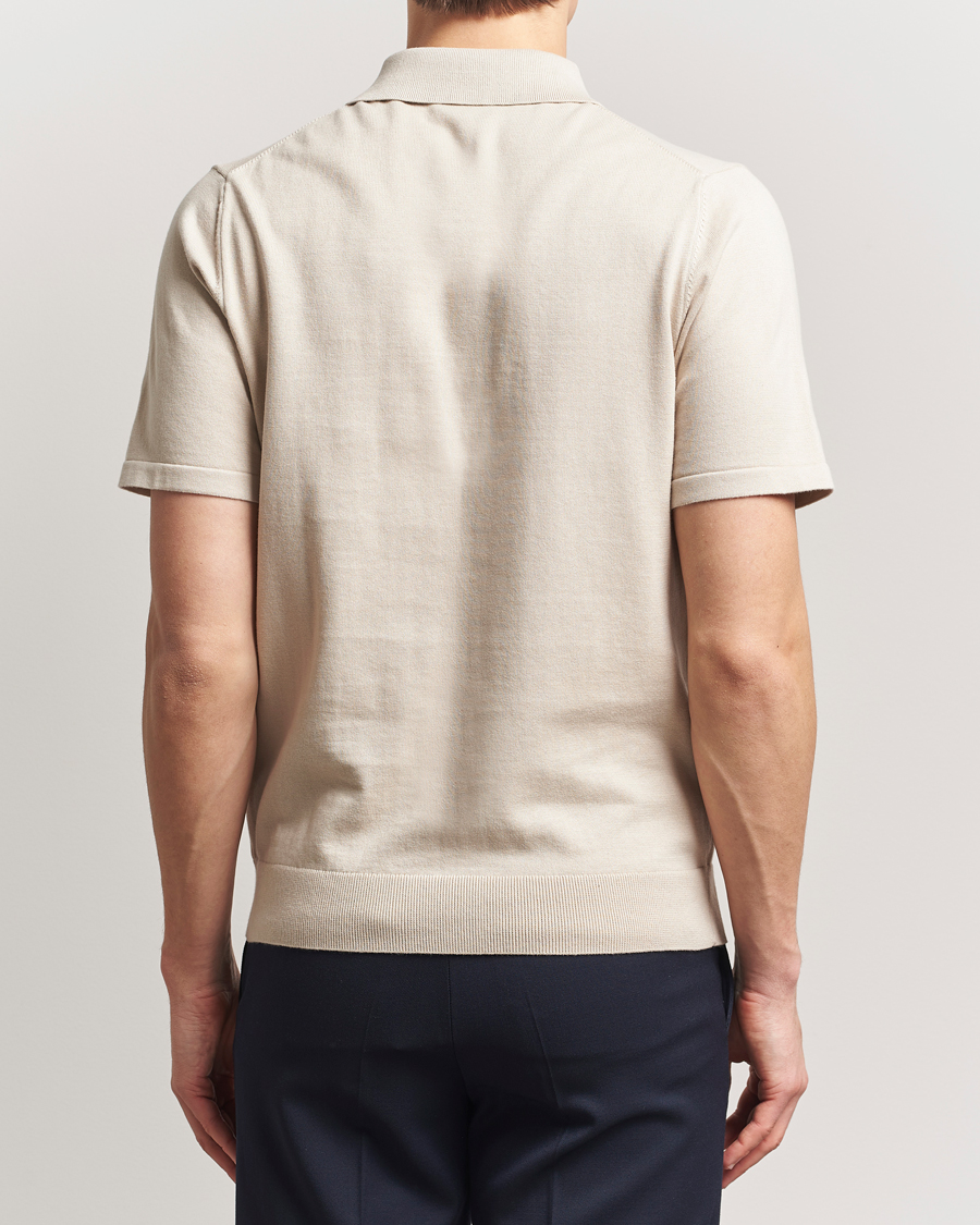 Herren | Poloshirts | PS Paul Smith | Cotton Knitted Half Zip Polo Off White