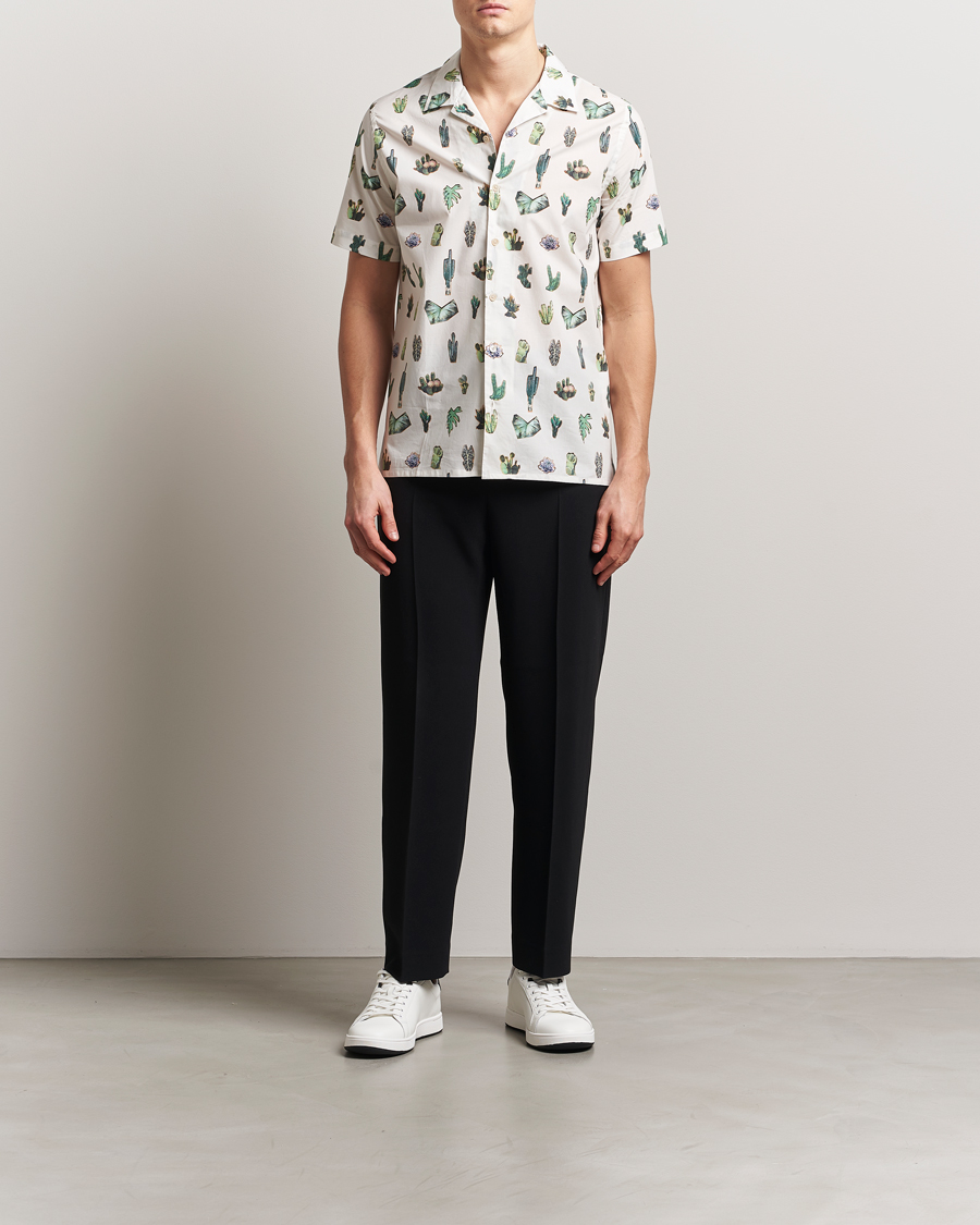 Herren | Hemden | PS Paul Smith | Cactus Line Up Short Sleeve Shirt White