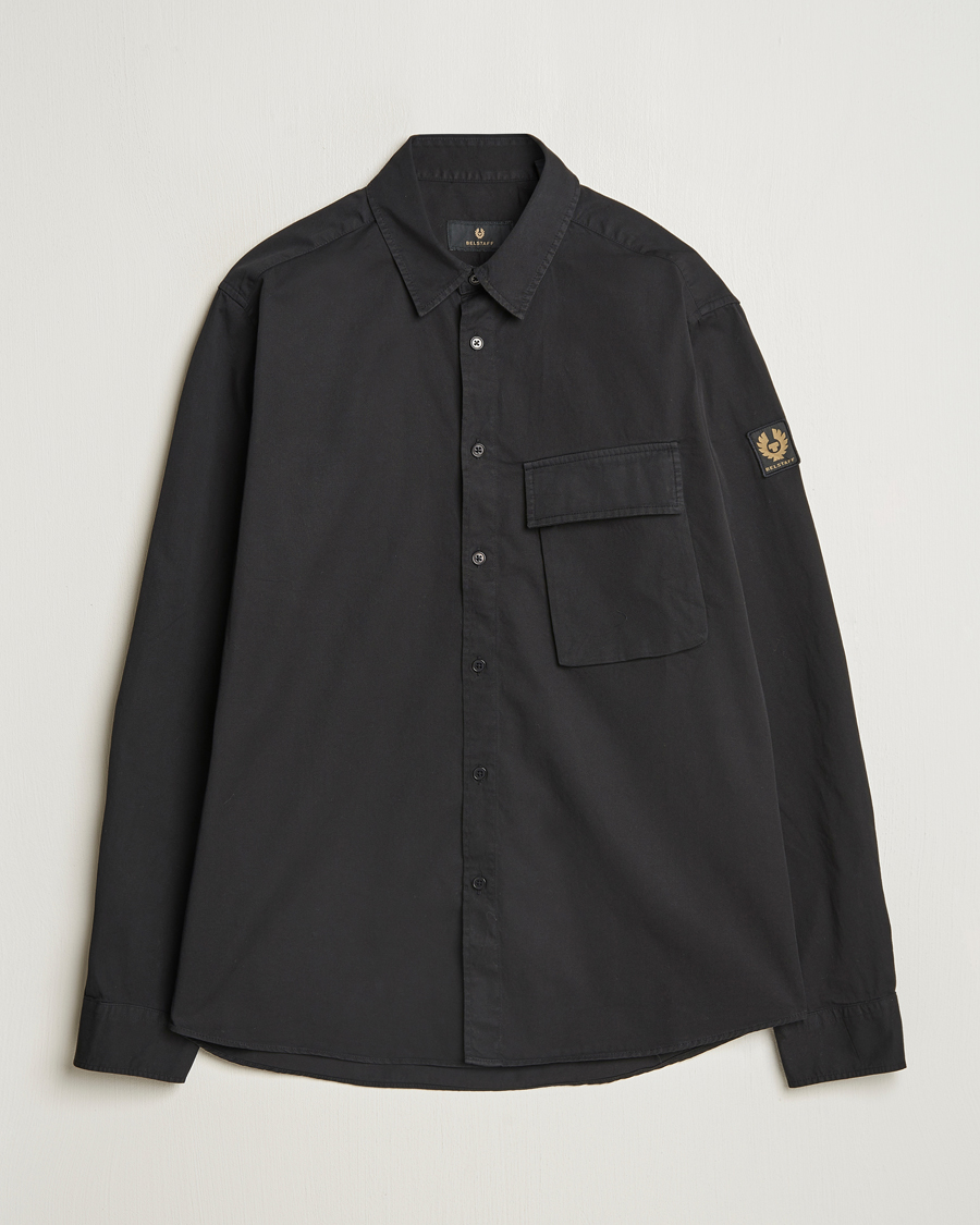 Herren | Hemden | Belstaff | Scale Cotton Pocket Shirt Black