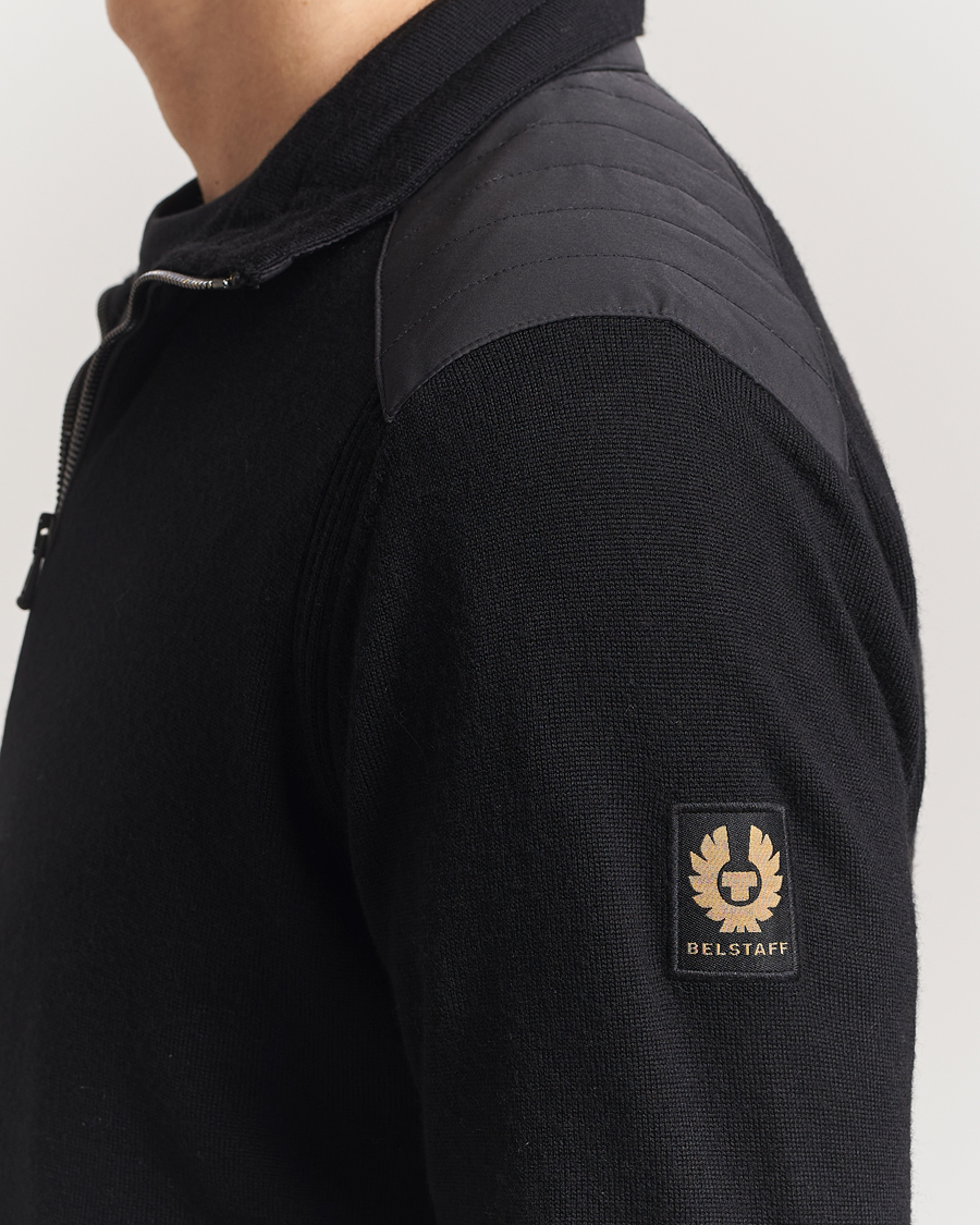 Herren | Pullover | Belstaff | Kelby Zip Cardigan Black