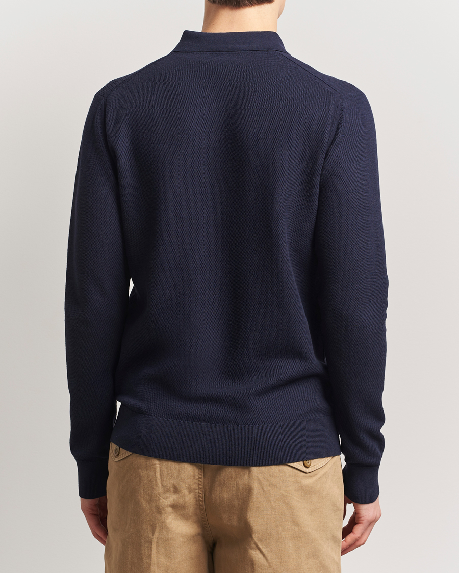 Herren | Pullover | Belstaff | Drift Knitted Zip Polo Navy