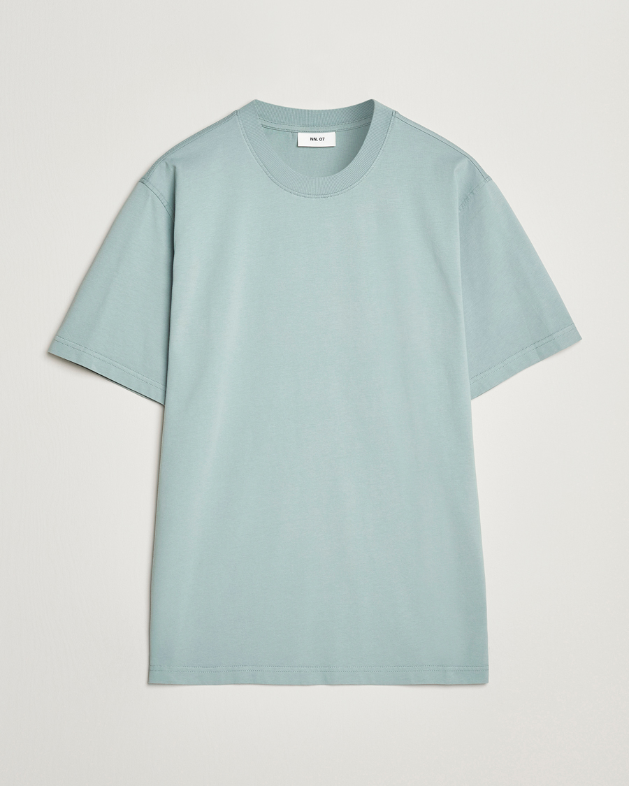 Herren | T-Shirts | NN07 | Adam Pima Crew Neck T-Shirt Steely Blue