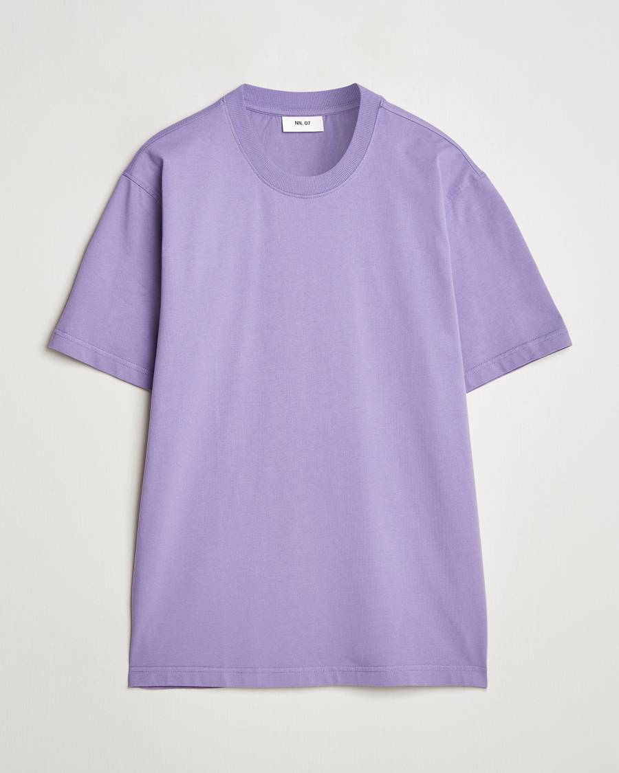 Herren | T-Shirts | NN07 | Adam Pima Crew Neck T-Shirt Violette