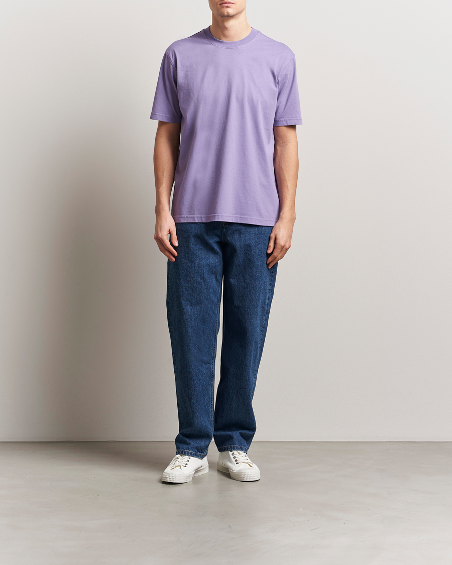 Herren | T-Shirts | NN07 | Adam Pima Crew Neck T-Shirt Violette