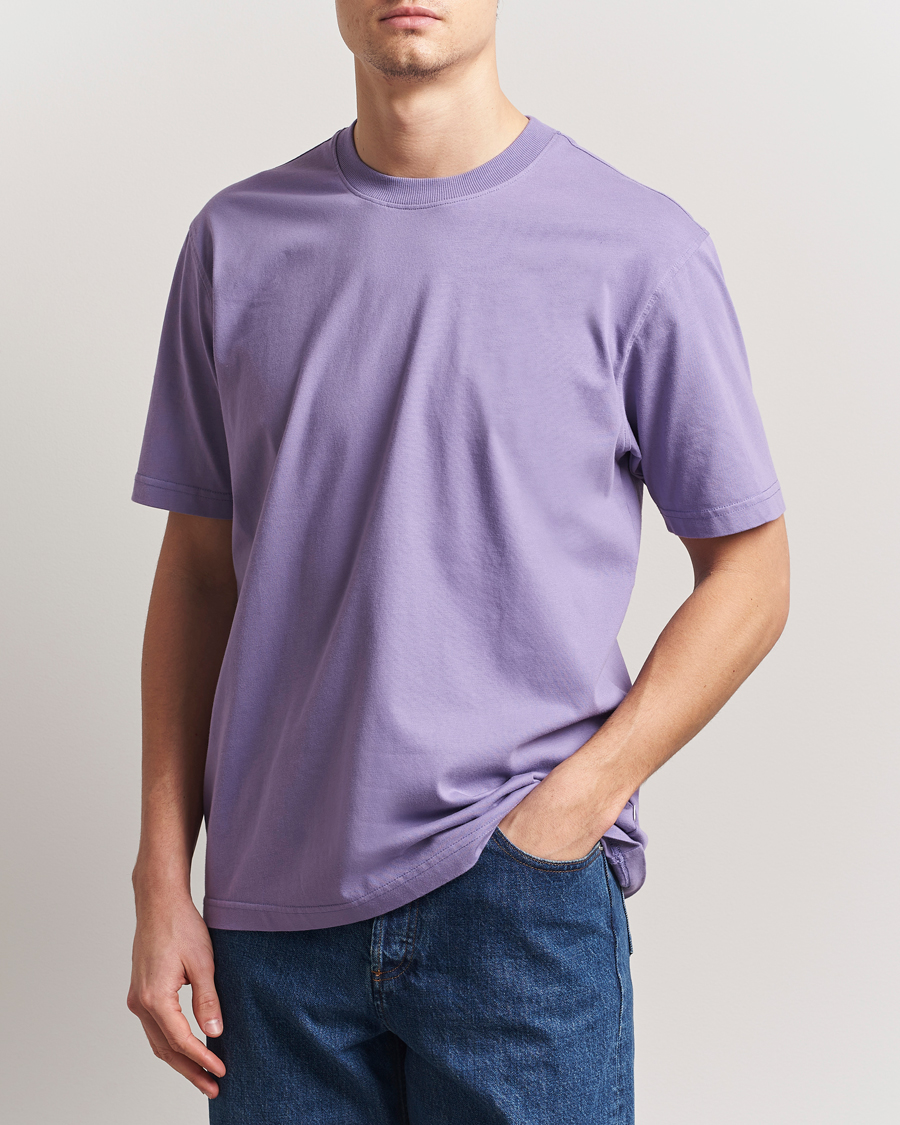 Herren | T-Shirts | NN07 | Adam Pima Crew Neck T-Shirt Violette