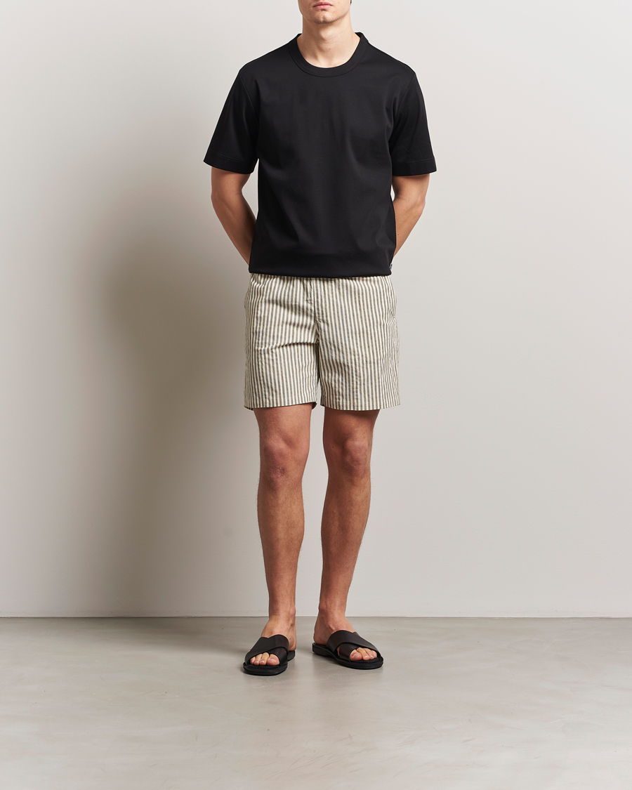 Herren | T-Shirts | NN07 | Pedro Mercerized Crew Neck T-Shirt Black