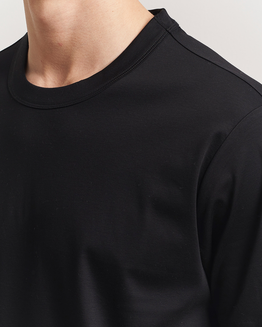 Herren | T-Shirts | NN07 | Pedro Mercerized Crew Neck T-Shirt Black