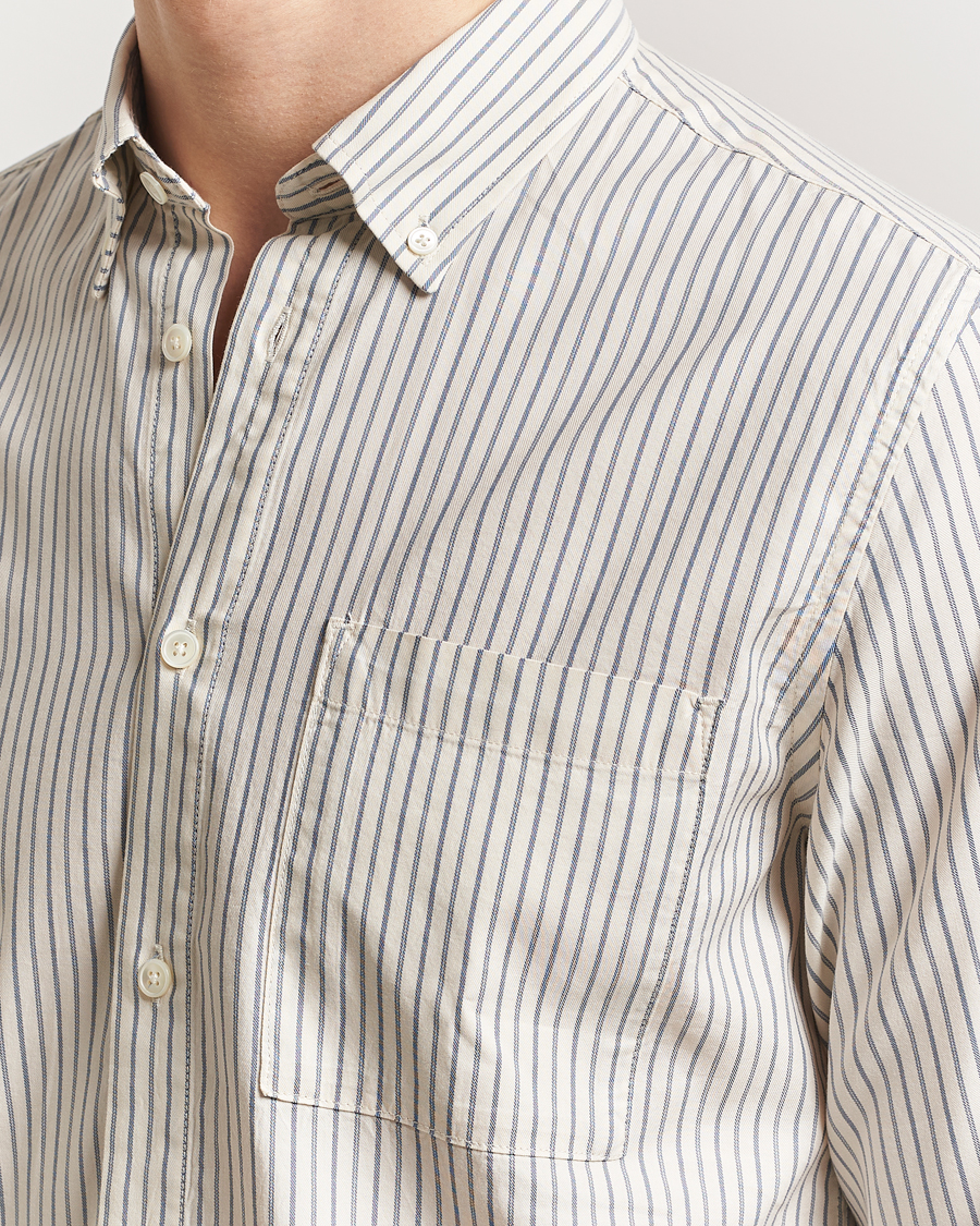 Herren | Hemden | NN07 | Arne Tencel Shirt Sea Stripe