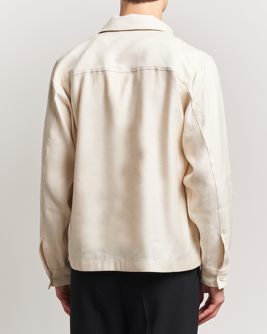 Herren | Hemden | NN07 | Alban Linen/Viscose Overshirt Ivory