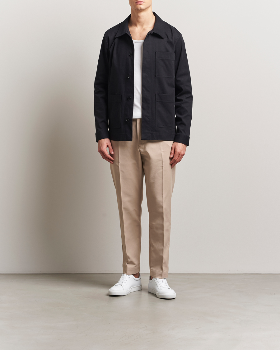 Herren | Hemden | NN07 | Olav Pocket Overshirt Black