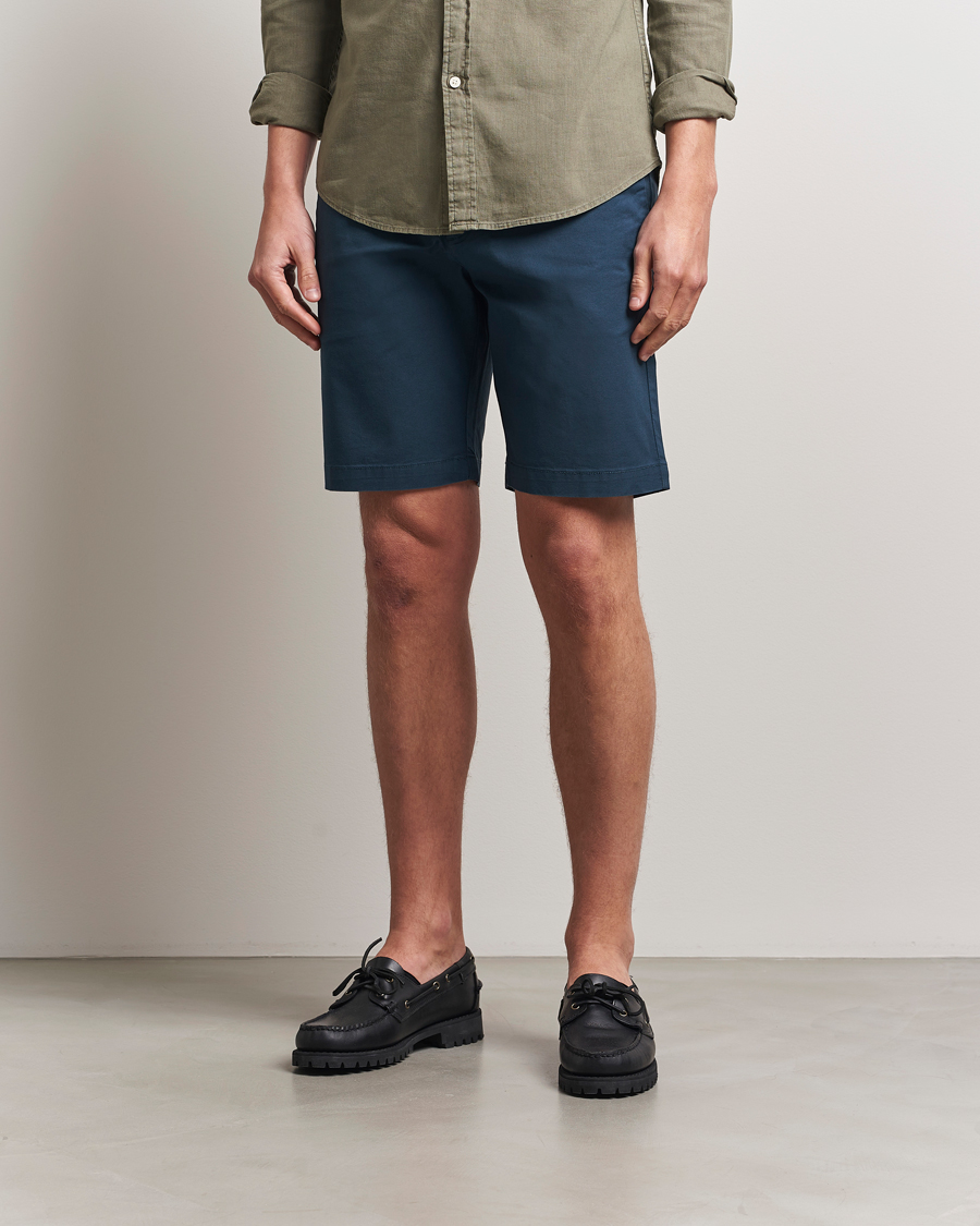Herren | Shorts | Dockers | Slim Cotton/Linen Shorts Navy Blazer
