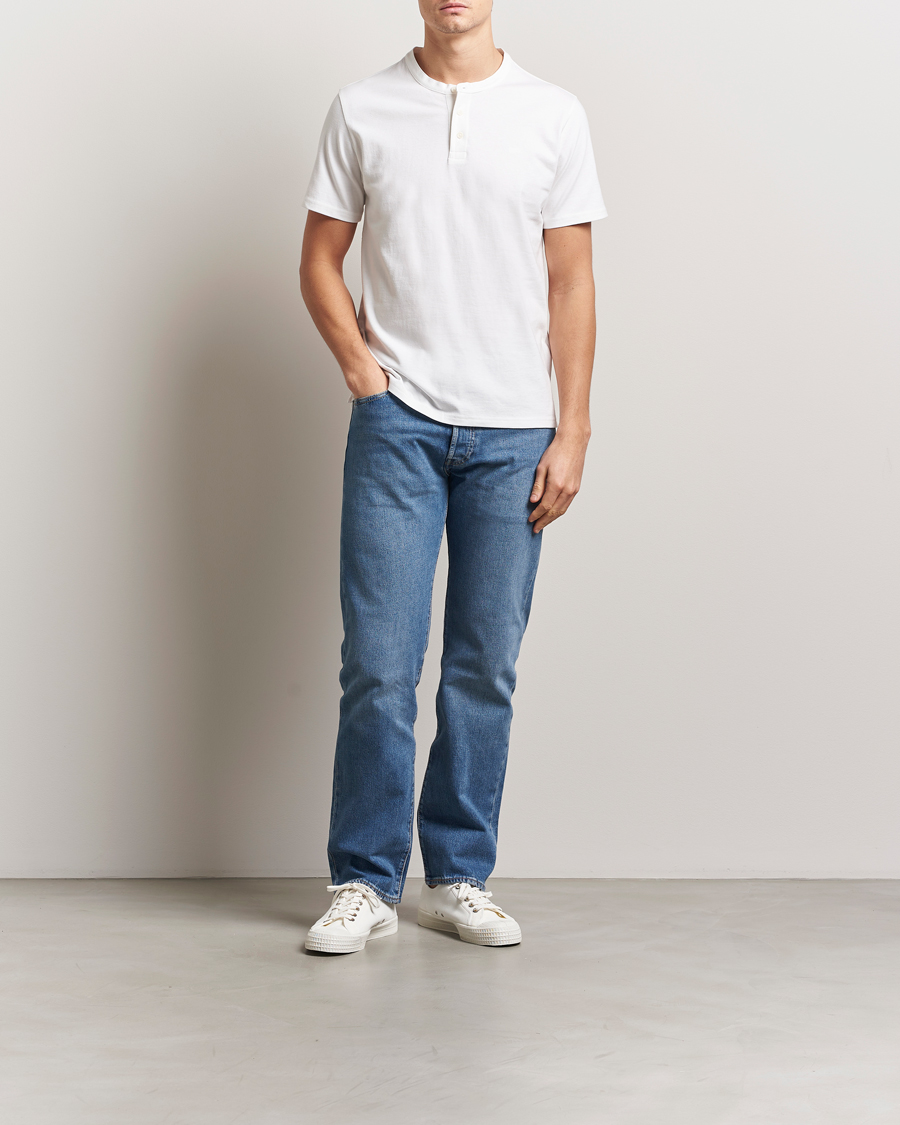 Herren | T-Shirts | Levi's | Short Sleeve Henley White