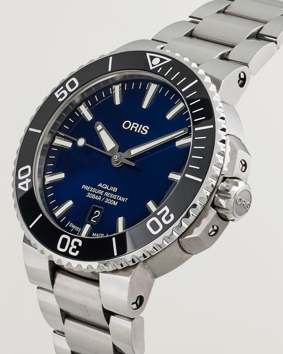 Herren | Oris Pre-Owned Aquis Date Blue | Oris Pre-Owned | Aquis Date Blue