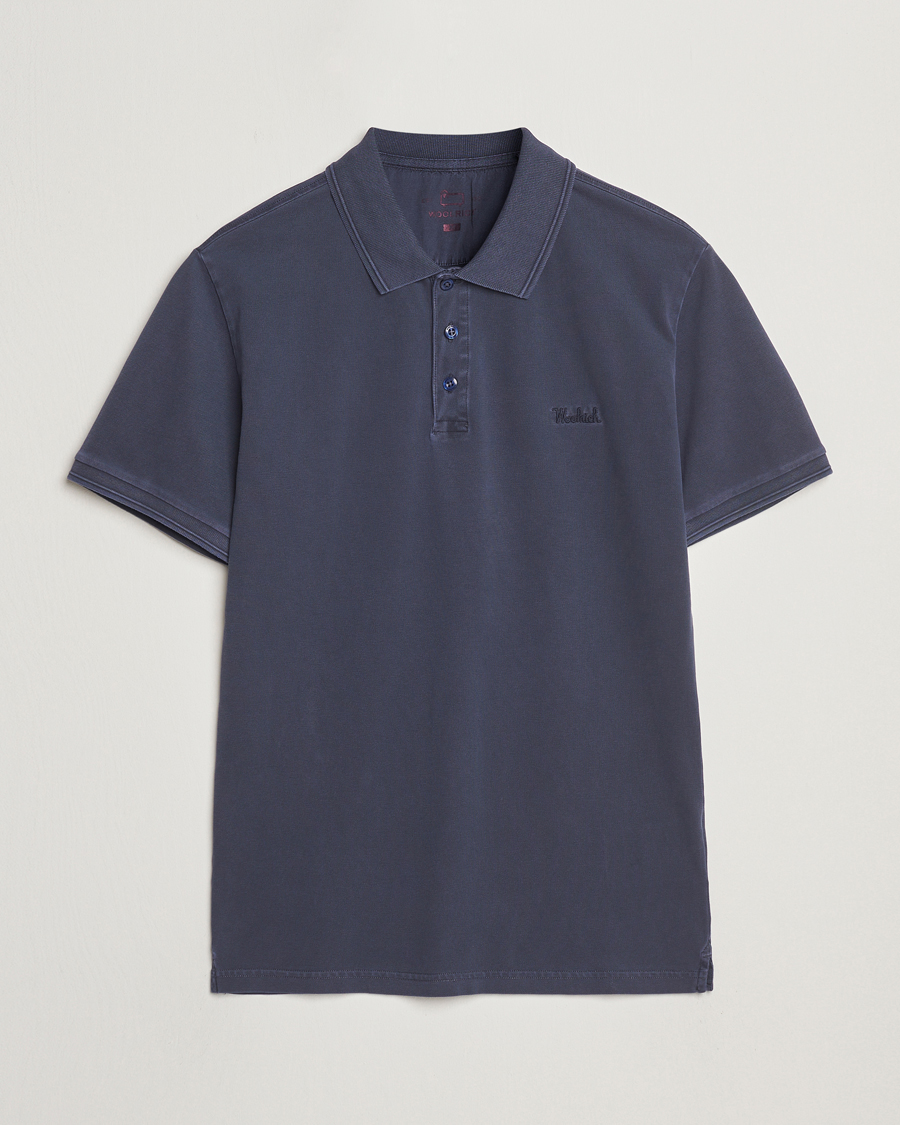 Herren | Poloshirts | Woolrich | Mackinack Polo Melton Blue