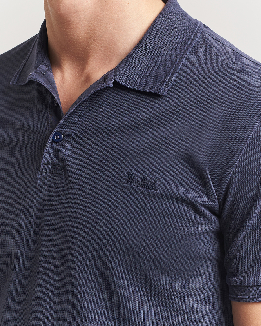 Herren | Poloshirts | Woolrich | Mackinack Polo Melton Blue