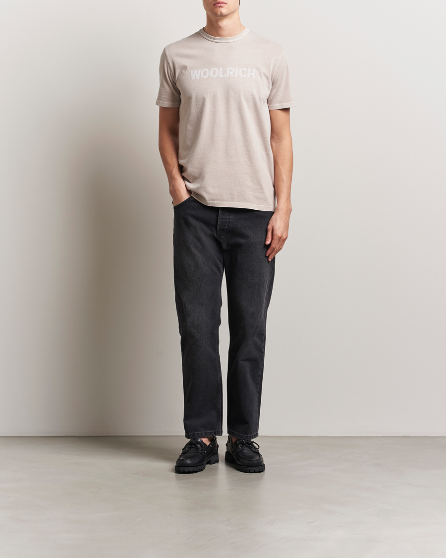 Herren | T-Shirts | Woolrich | Light Garment Dyed T-Shirt Dove