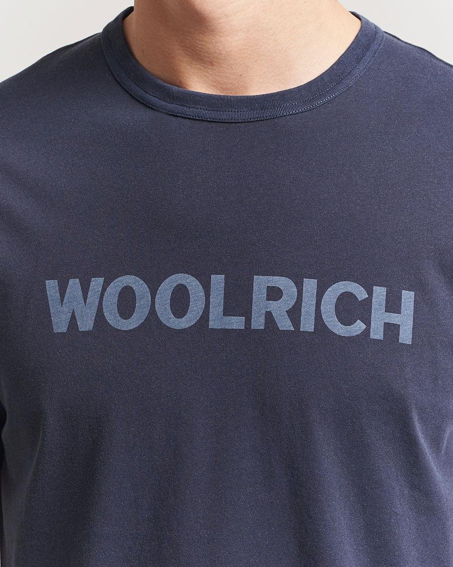 Herren | T-Shirts | Woolrich | Light Garment Dyed T-Shirt Dream Blue