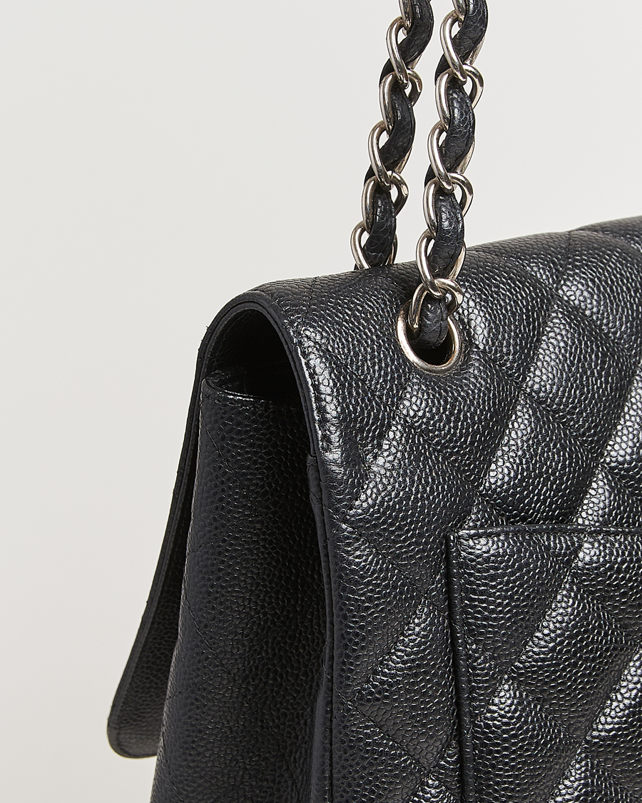 Herren | Chanel Pre-Owned Classic Single Flap Maxi Black Caviar | Chanel Pre-Owned | Classic Single Flap Maxi Black Caviar