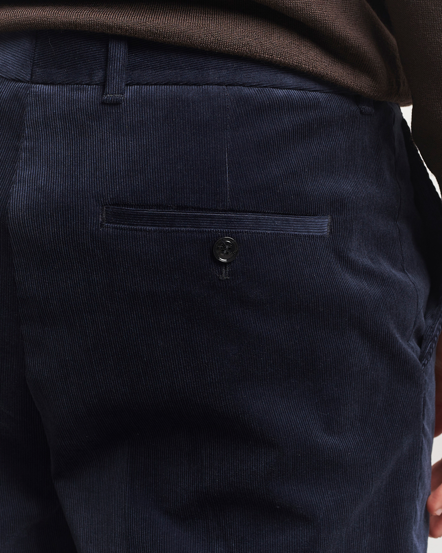 Herren | Hosen | BOSS BLACK | Perin Spring Cord Trousers Dark Blue